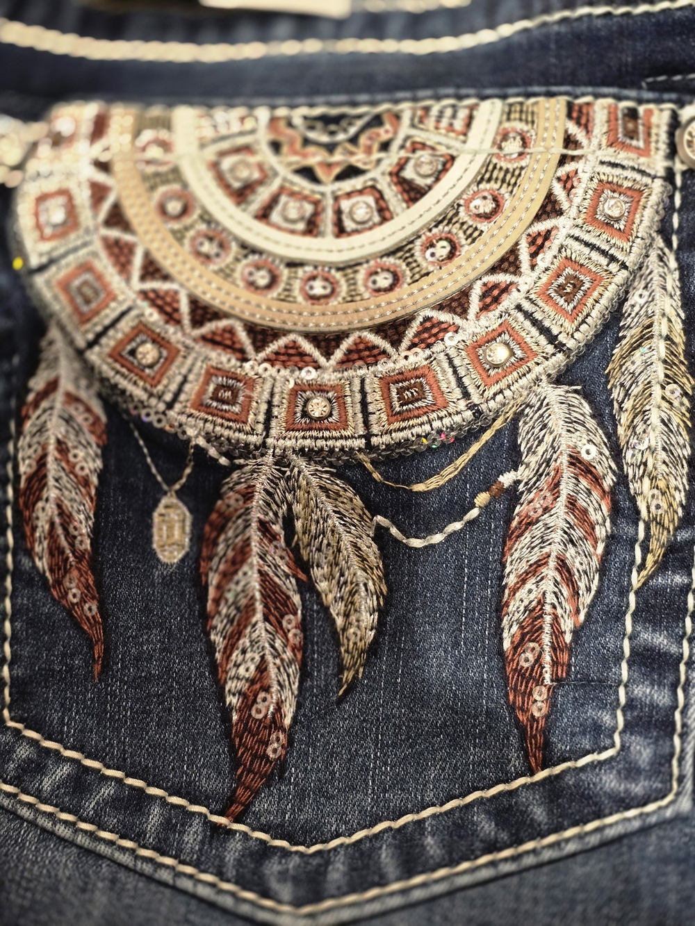 Miss Me Dark Blue Denim Jeans Rare 36W X 34L - NWT